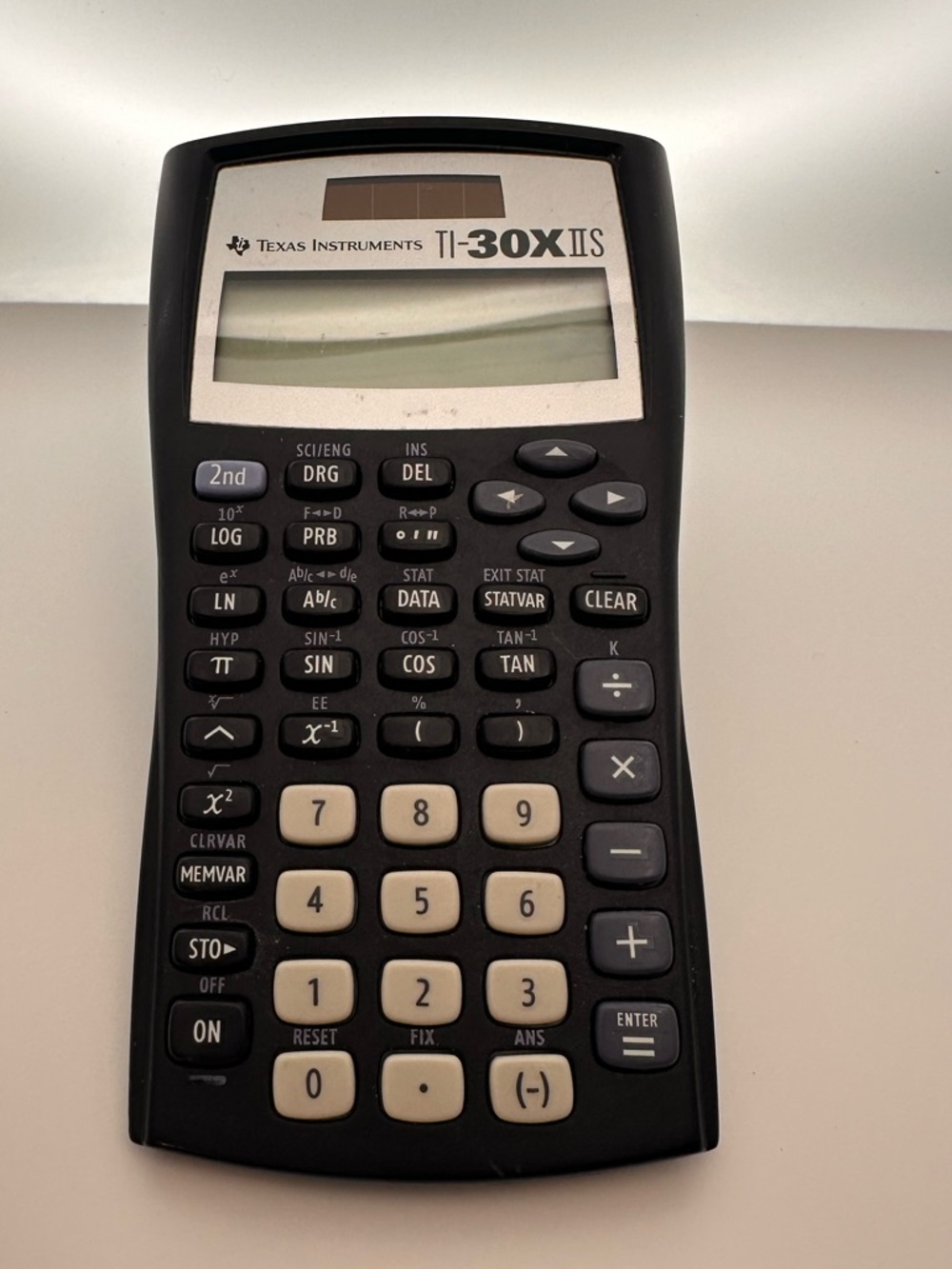 Texas Instruments TI-30X IIS Scientific Calculator - Black and Cream Buttons